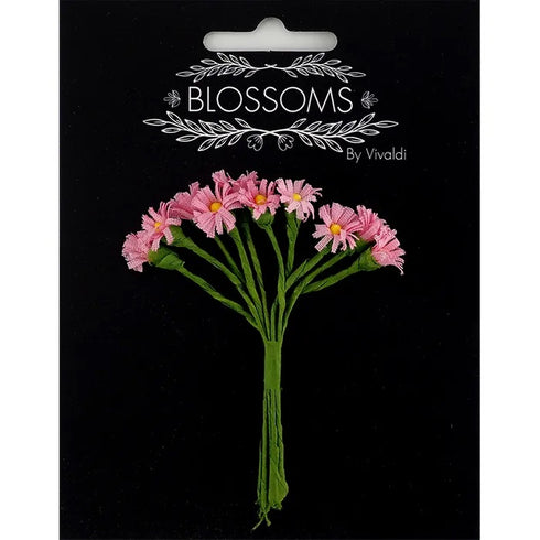 15mm Fabric Mini Flowers on Stems